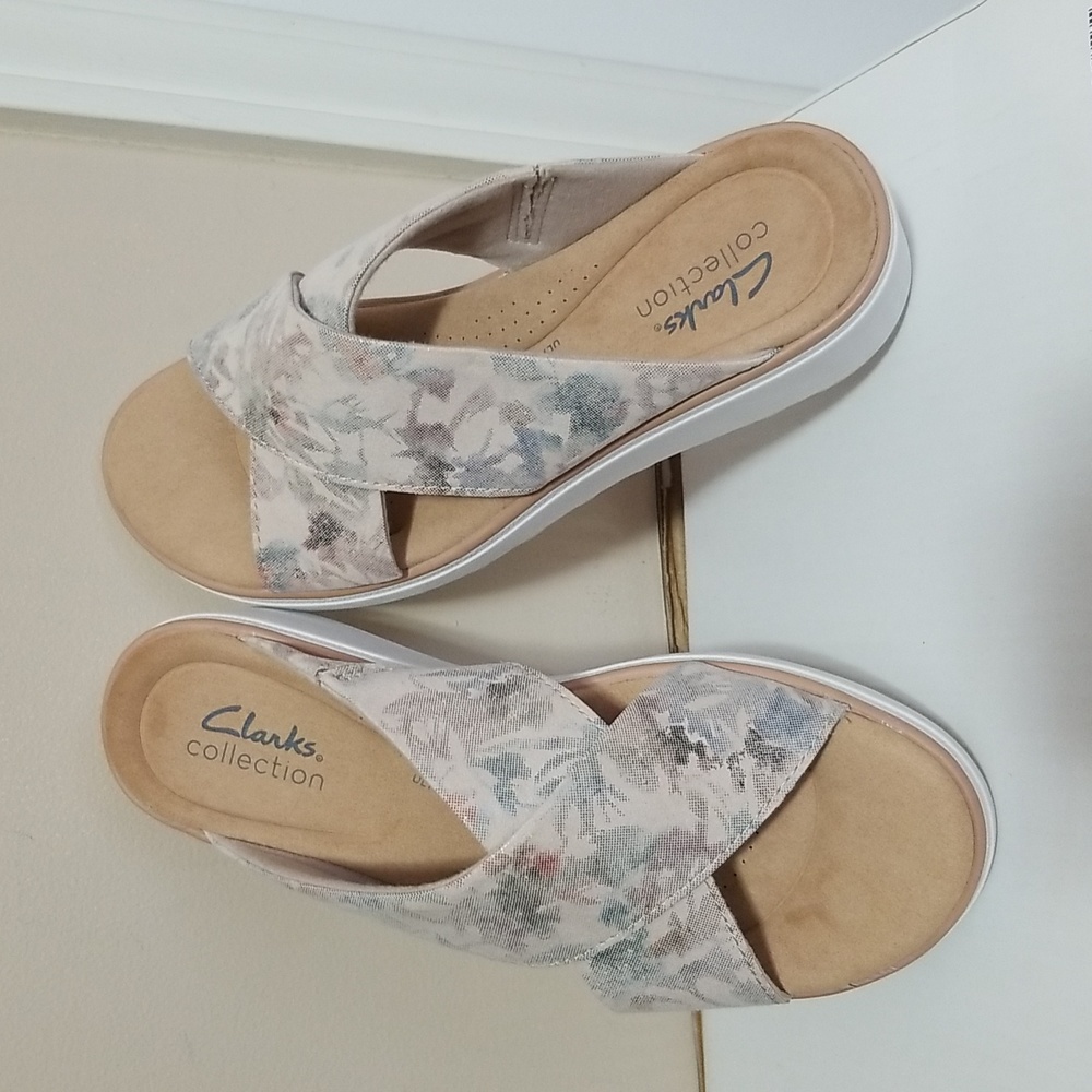 Clark Jillian Gem Slide Sandals sz 6.5 - Picture 1 of 5